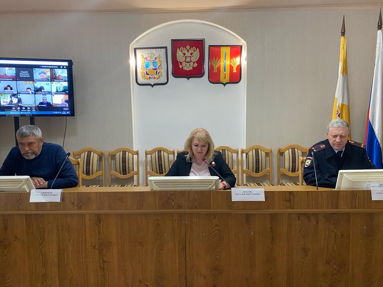Заседание штаба народных дружин Новоалександровского муниципального округа Ставропольского края.