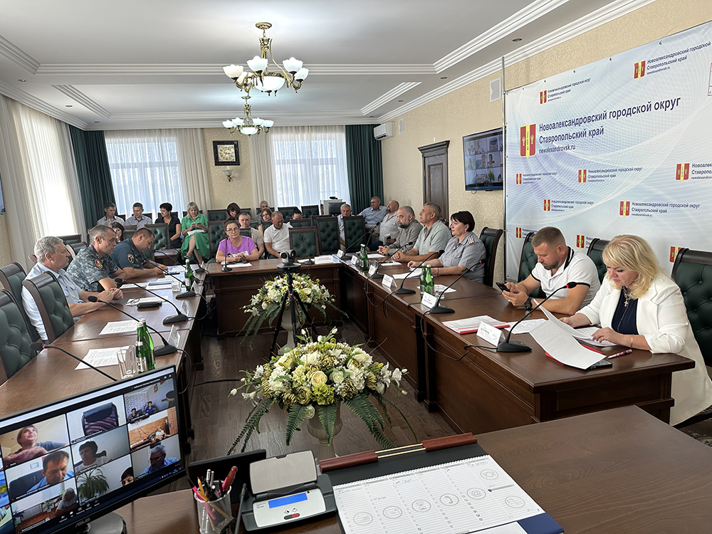 Проведение очередного заседания антитеррористической комиссии Новоалександровского городского округа Ставропольского края.